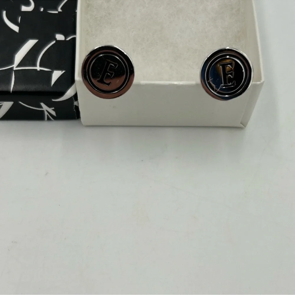 Men’s Saks, Fifth Avenue, E silver cufflinks